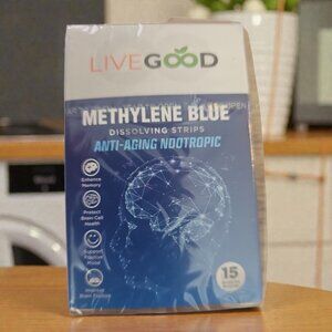 LIVE GOOD Methylene Blue 15 Dissolving Strips per package Exp: 04.2027